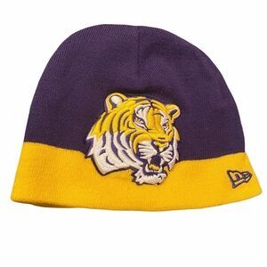 LSU Tiger Youth Beanie Purple/Gold OSFA